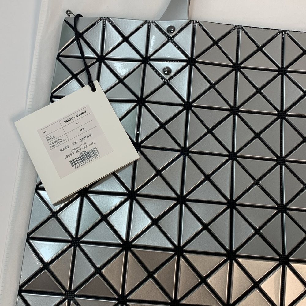 NWT Bao bao Issey Miyake Prism Tote silver - Picture 12 of 16